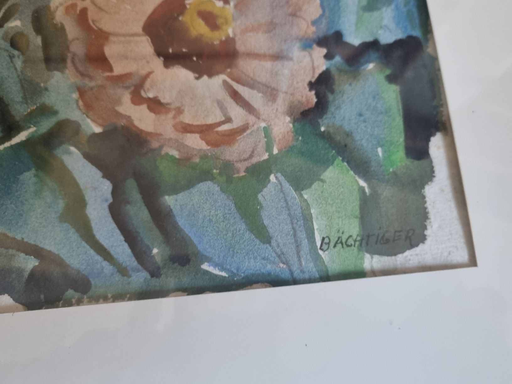 Dipinti: 2 Aquarell Signiert Bächtiger  – Usato da Schaffhausen venduto da Leveron13 3