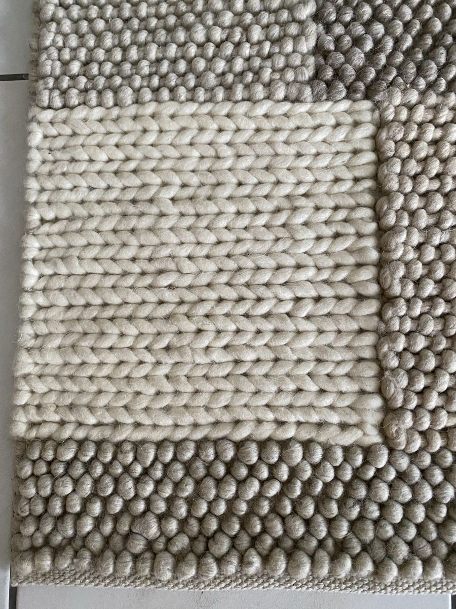 Teppiche: Handwebteppich Nordic 130x190cm, Wolle/Baumwolle, Beige – Neu (gemäss Beschreibung) aus Oberhasli von lufl01 1