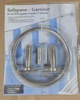 Seilspann-Garnitur Edelstahl 5m für 2 Wände neu