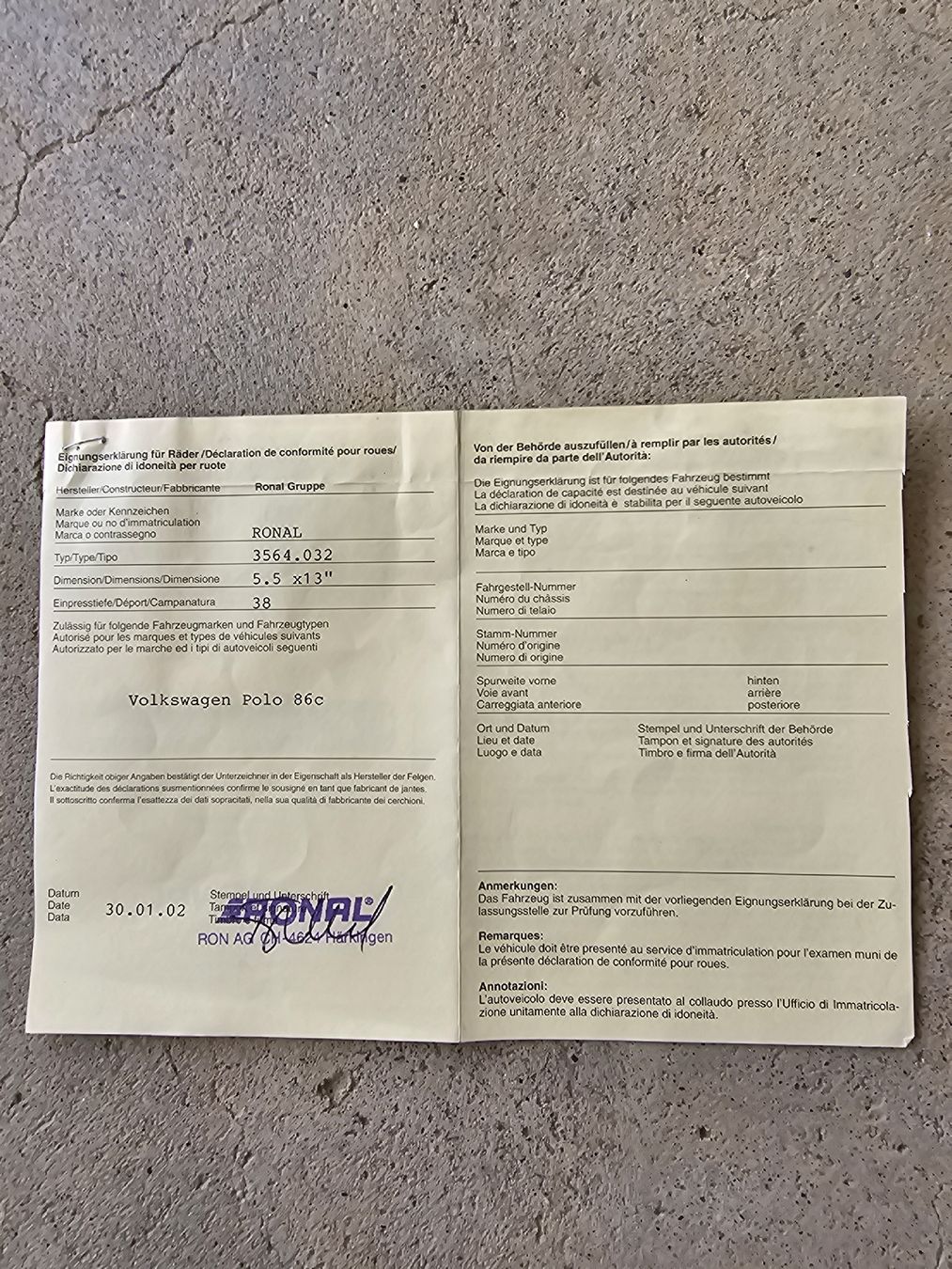 Cerchioni: Ronal Felgen – Usato da Densbüren venduto da PFD01 3
