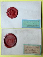 LA CHAUX-DE-FONDS Municipalité - 2X Cachets 19ème S.- Ø 30mm