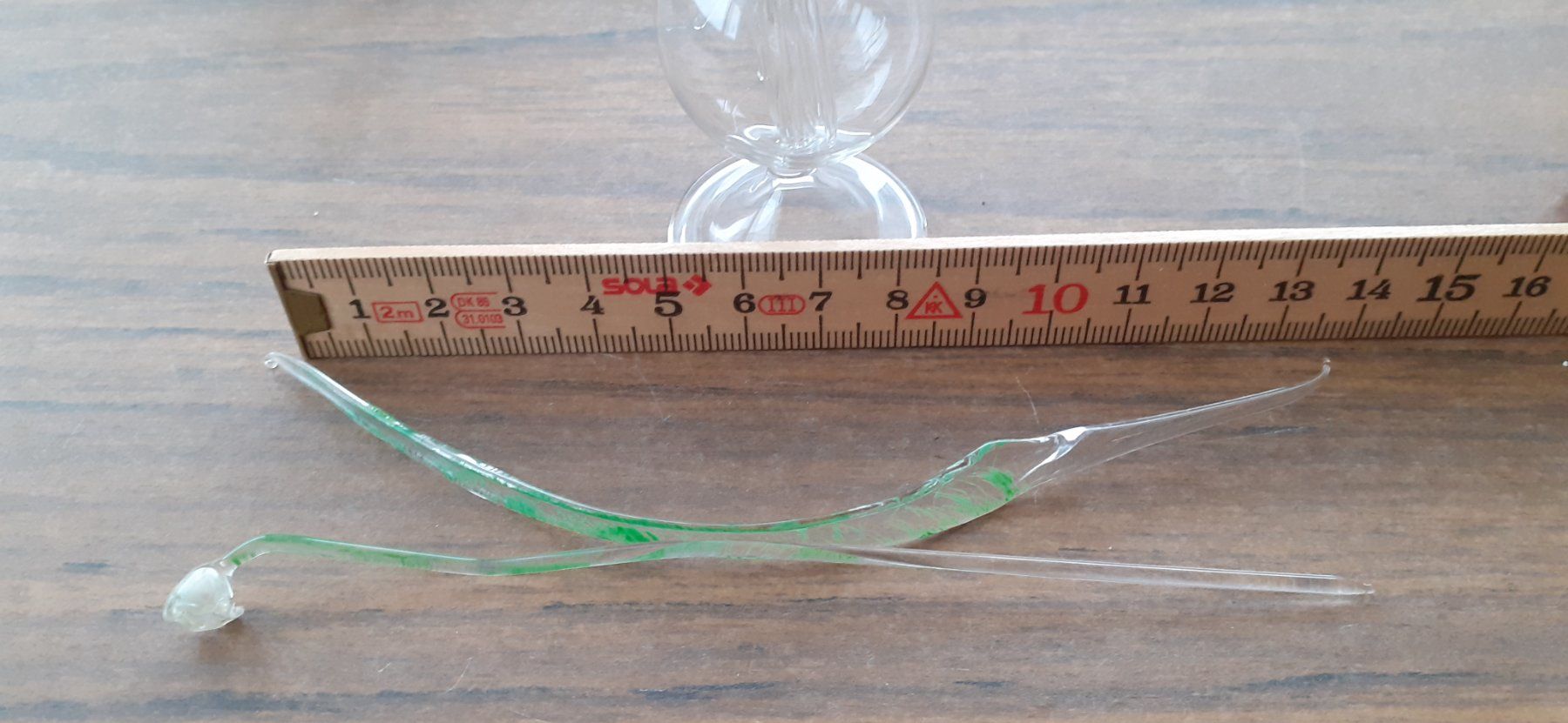 Figuren: Glasfigur antik - Blumenstraus Maiglöckchen – Gebraucht aus Mörschwil von antiksalon 7