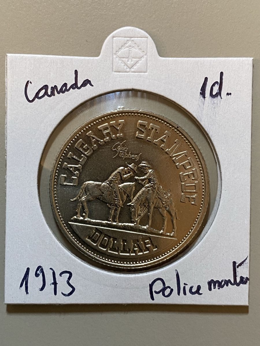 Alle Münzen: Canada - 1 dollar - 1973 - Police montée  – Gebraucht aus Payerne von Mike1682