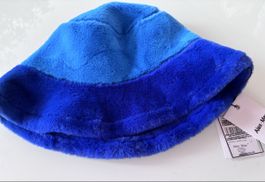 blauer Plüsch Bucket Hat freesize NEU Ab 7.-