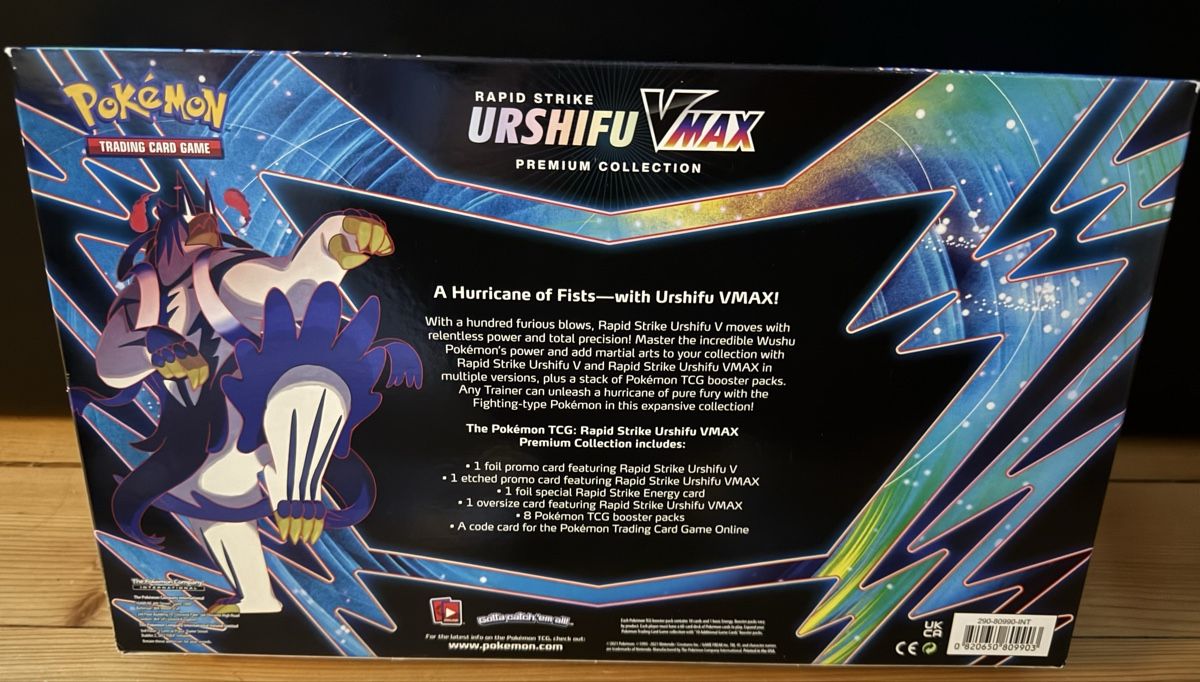 Pokémon Carte collezionabili: Urshifu VMAX Rapid Strike - Premium Collection Box – Nuovo e nell'imballaggio originale da Winterthur venduto da Svrvh97 1