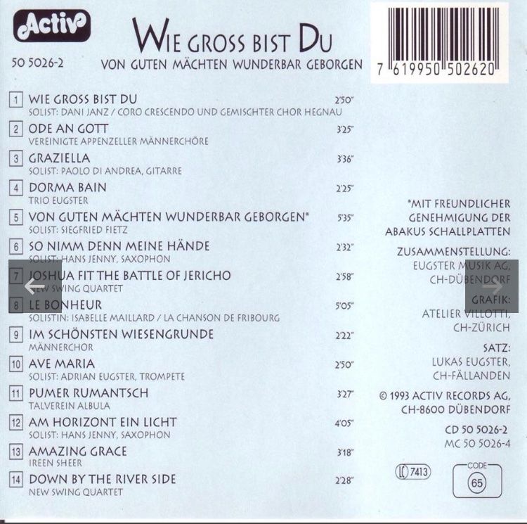 CDs: Wie Gross Bist Du - 1993 – Gebraucht aus Horn von enigma66 1