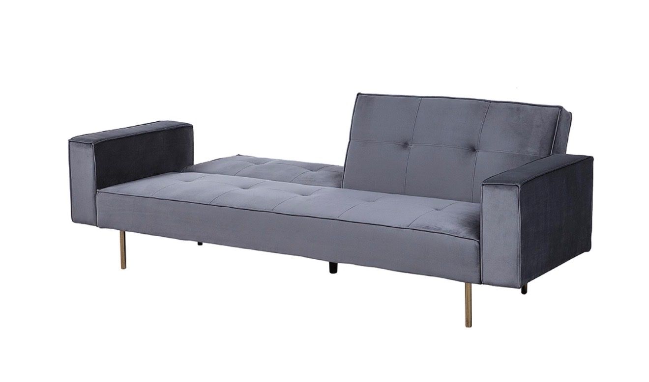 Beliani Sofas: Sofa bed grey fabric good condition 190cm. – D'occasion à Murten par api_mwx2 2