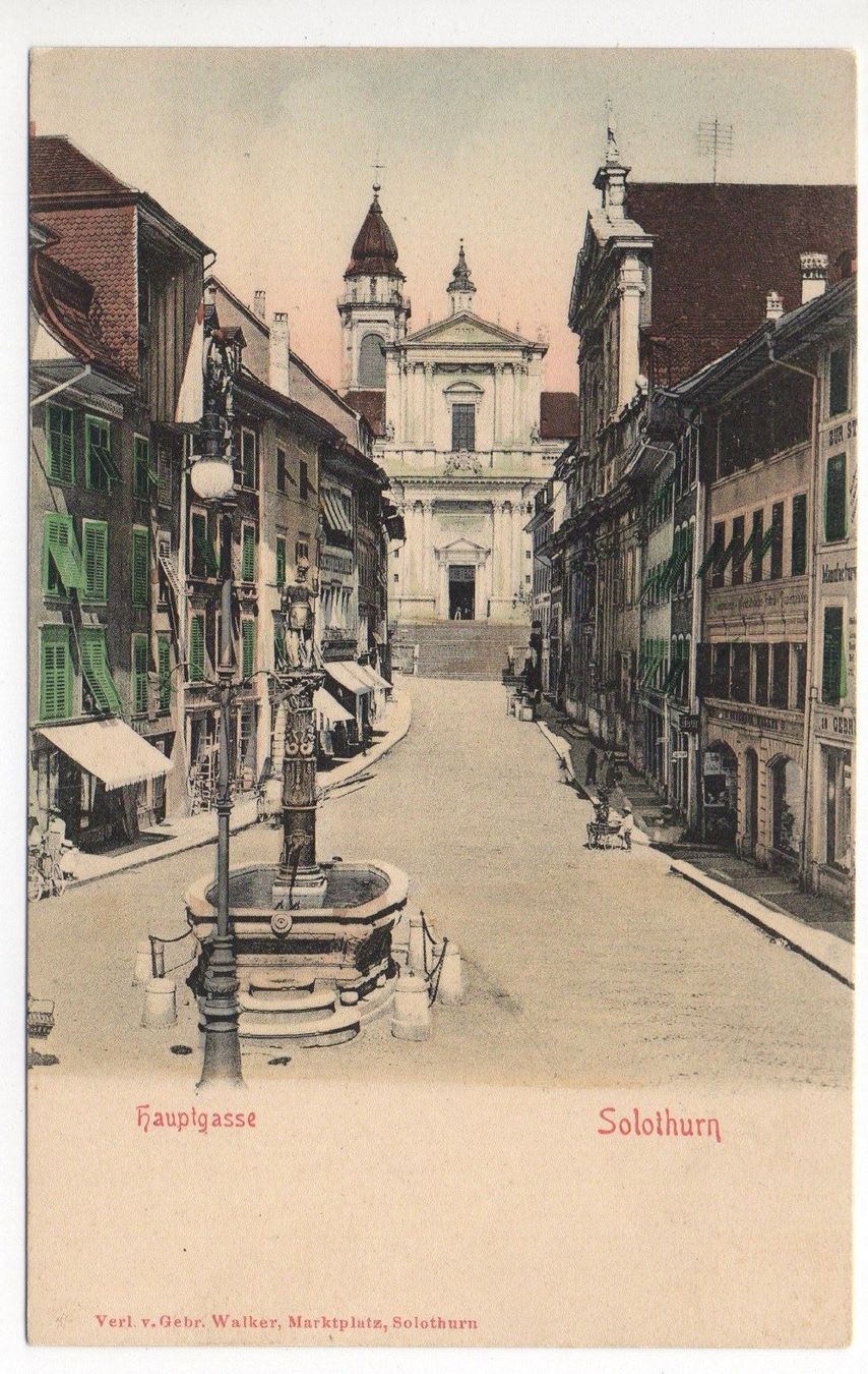 Cartoline postali: SOLOTHURN Hauptgasse vor 1900 – Nuovo (secondo la descrizione) da Jona venduto da philajona