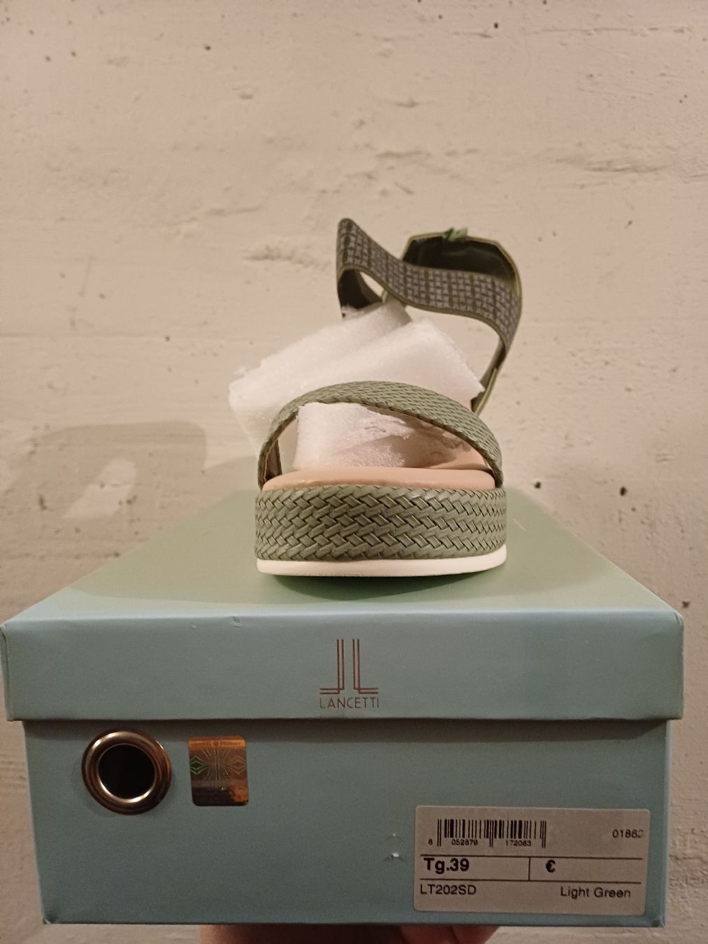Scarpe da donna: sandalo ecopelle zeppa Lancetti – Nuovo e nell'imballaggio originale da Paradiso venduto da pav_y2jb 2
