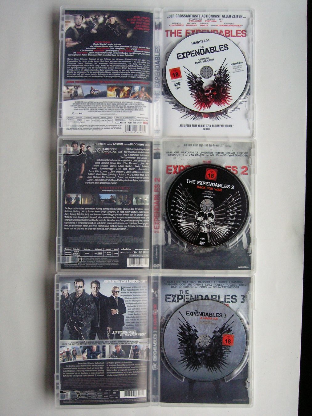 Tous les DVDs: The Expendables DVD Trilogy – D'occasion à Zuzwil SG par vette13 2
