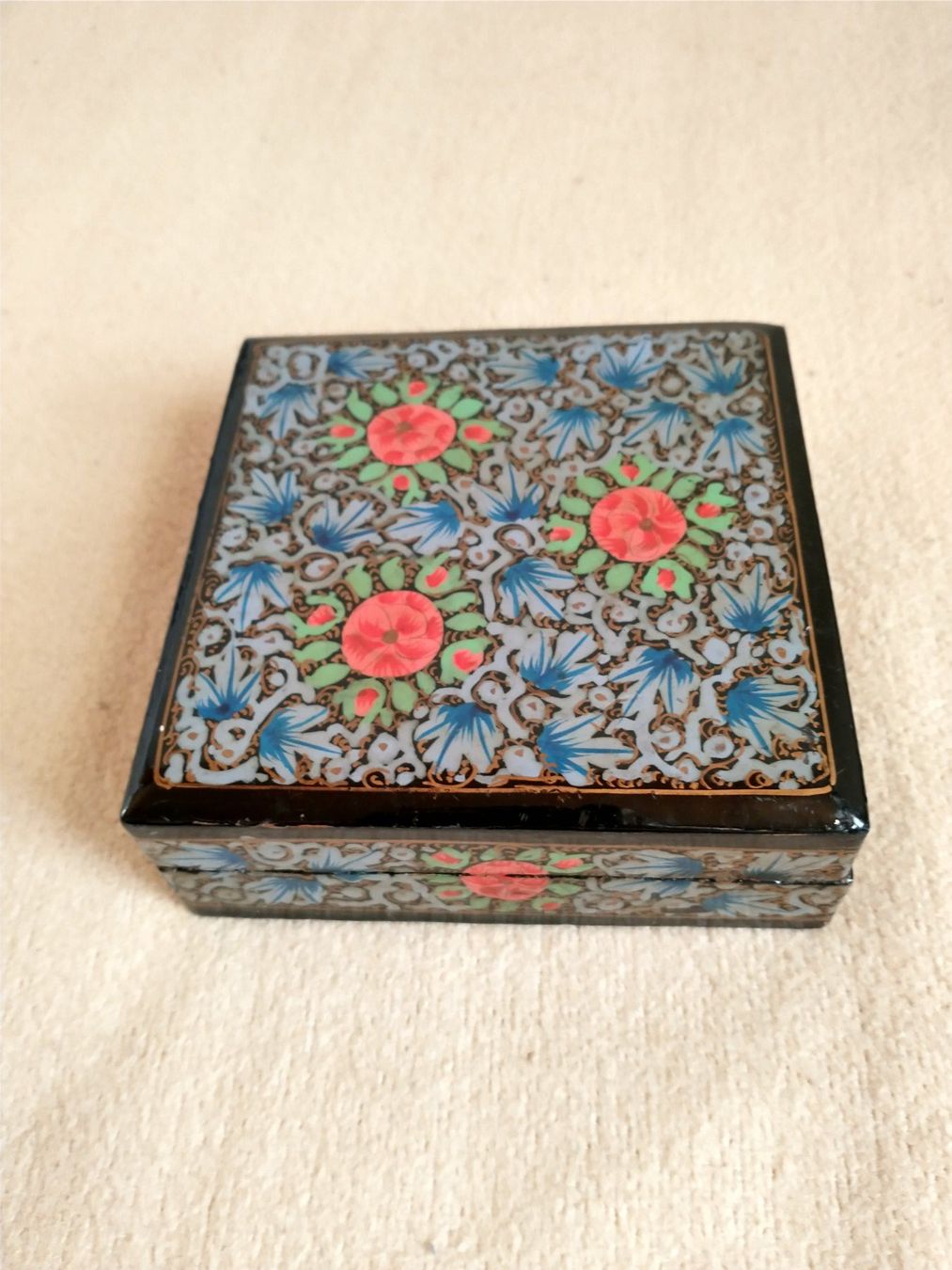 Sottobicchieri: Edle Vintage Glasuntersetzer mit Box, handbemalt! – Usato da Löhningen venduto da Chimae67 8