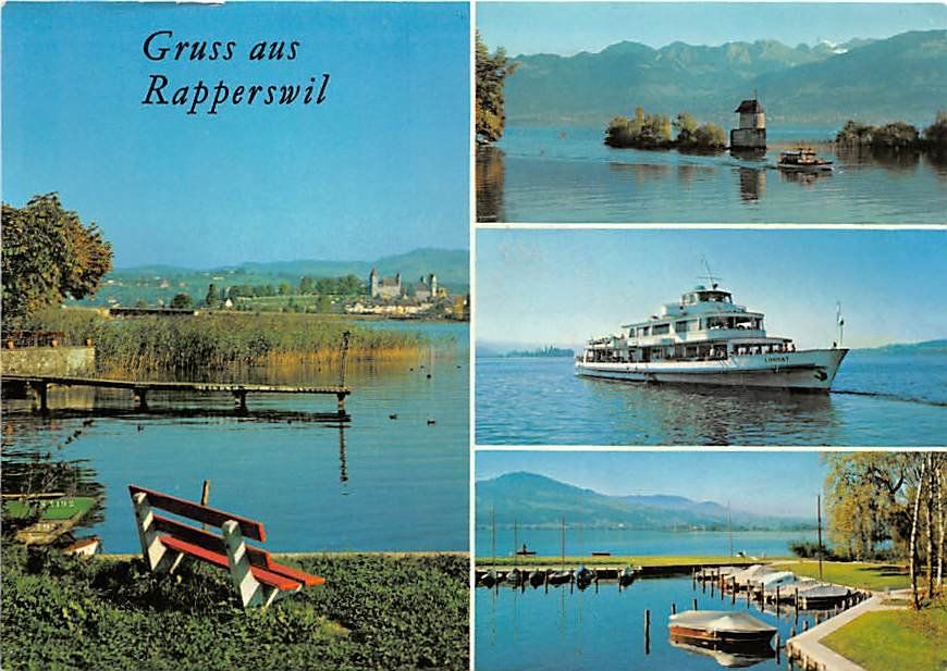Ansichtskarten: SG - Rapperswil – Gebraucht aus Ottikon b.Kemptth. von Neptun1974