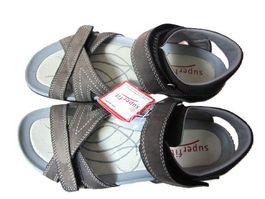 Gr. 37 SUPERFIT braune Sandalen mit 2 Klett NEU