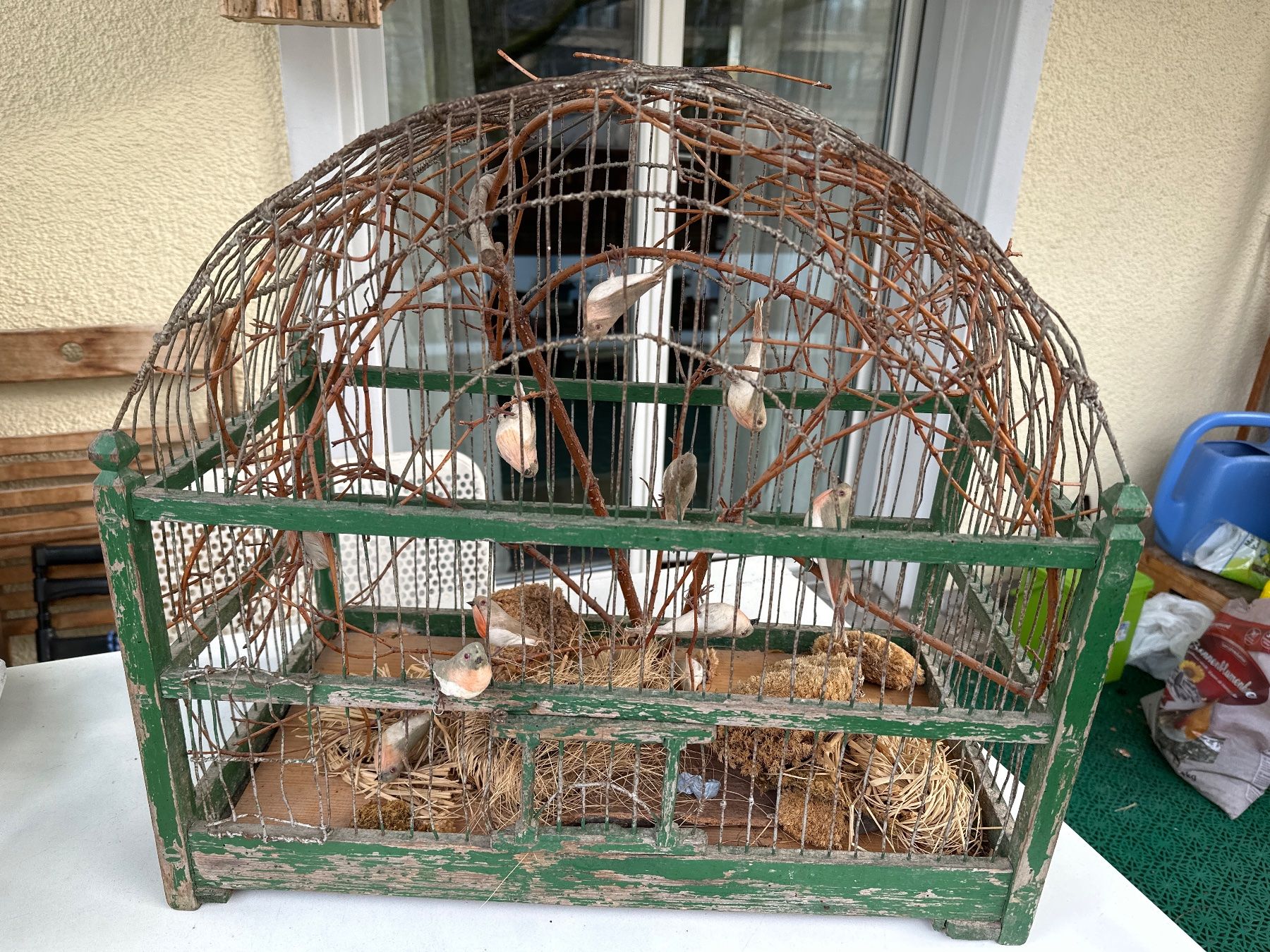 Casette per uccelli: Schöner alter Vintage Vogelkäfig – Usato da Zürich venduto da Chaeffeler