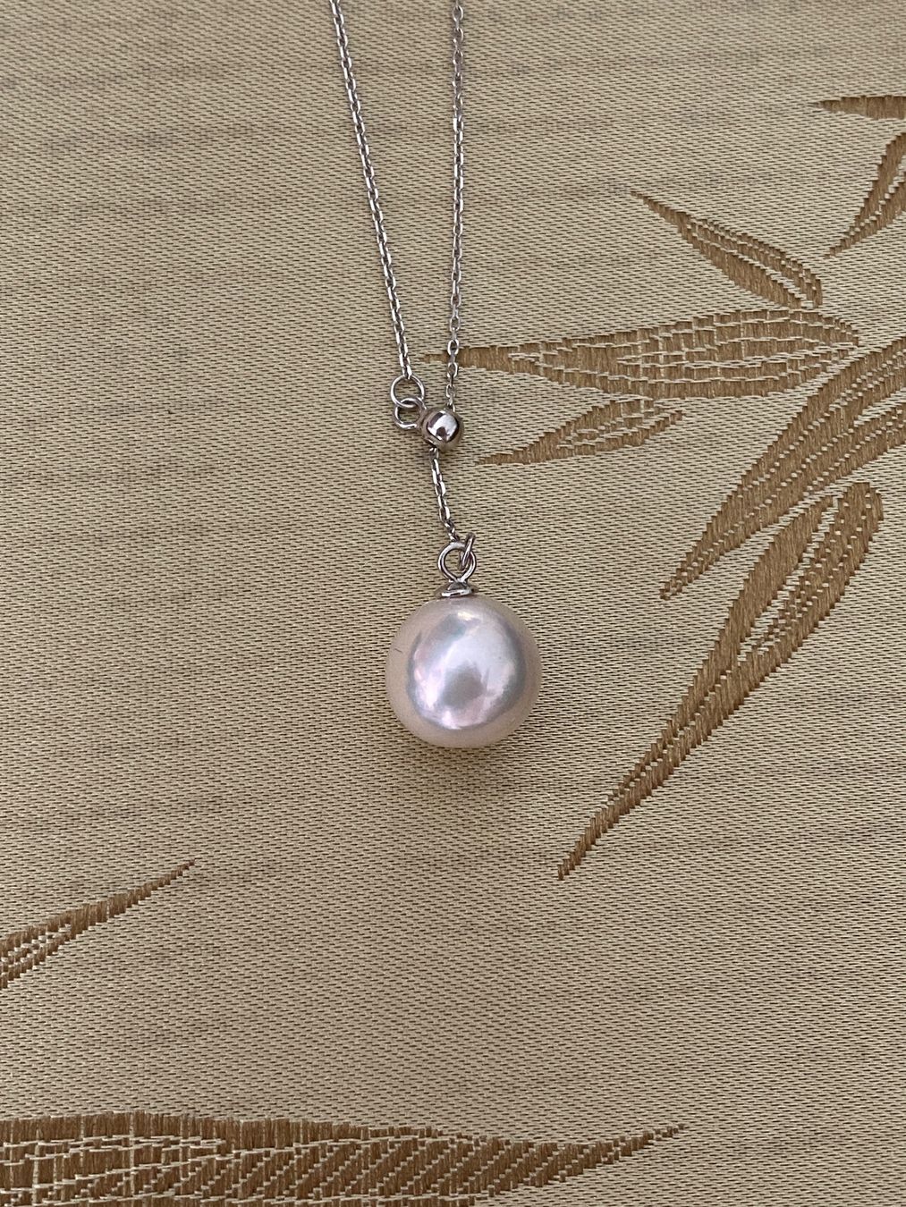 Catenine: Top Glanz 10mm Süsswasserperlen Kette echte – Nuovo e nell'imballaggio originale da Sarnen venduto da yingsperlen 2