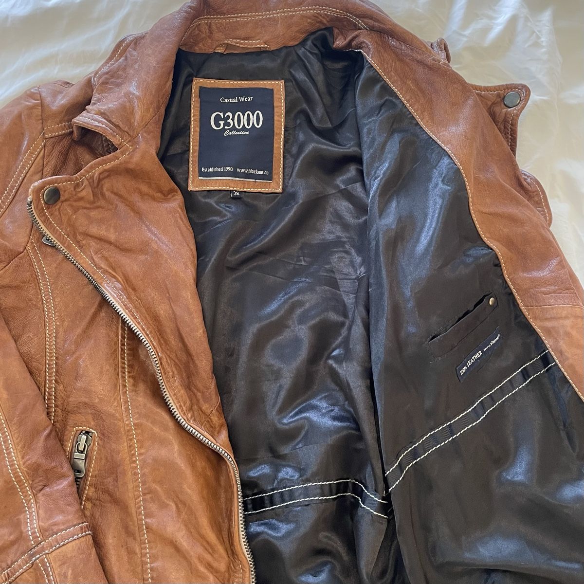 Massimo Dutti Giacche: Braune Leder Jacke – Usato da Wabern venduto da alestae 2