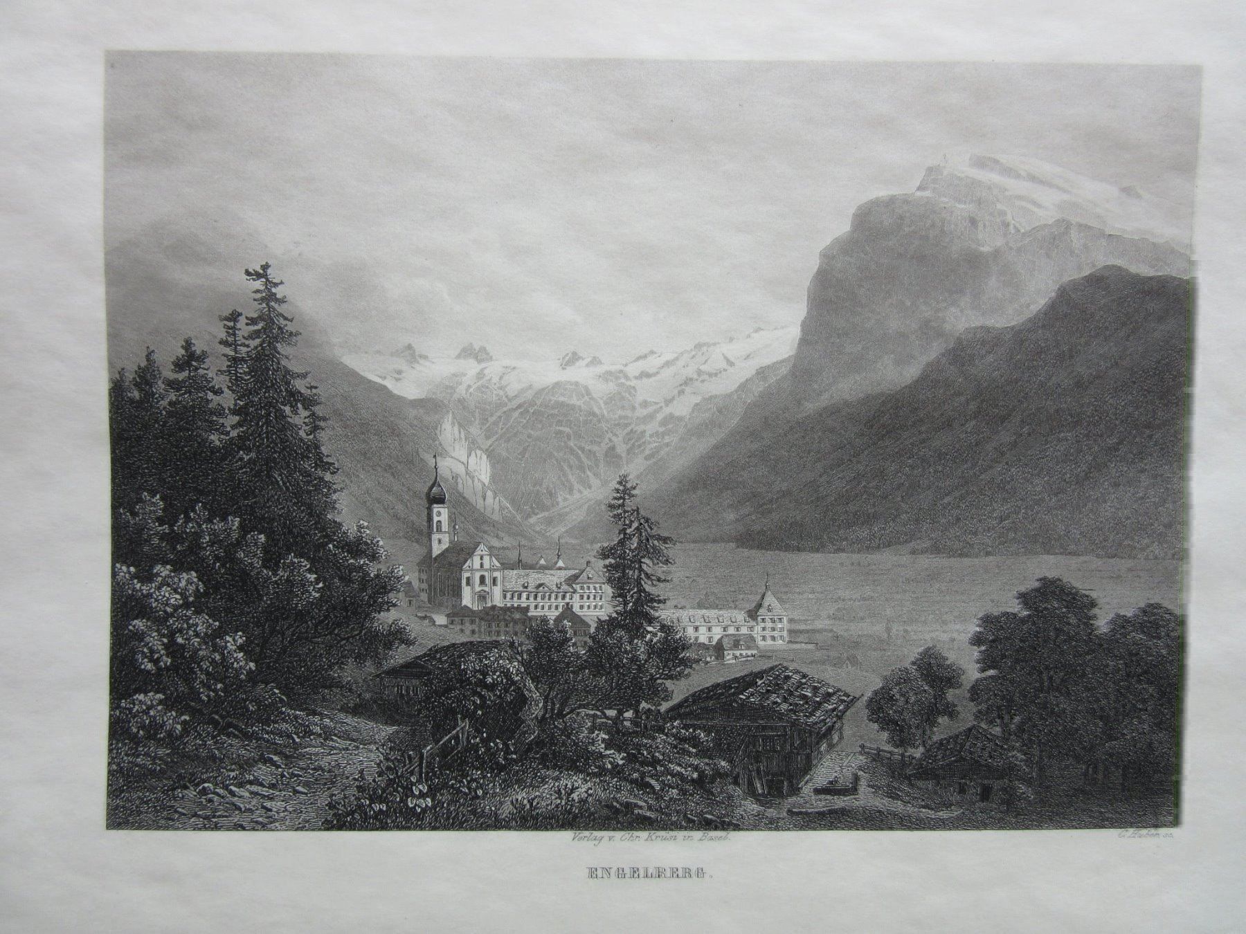 Incisioni: ENGELBERG   STAHLSTICH – Usato da Gersau venduto da grafik-kunst