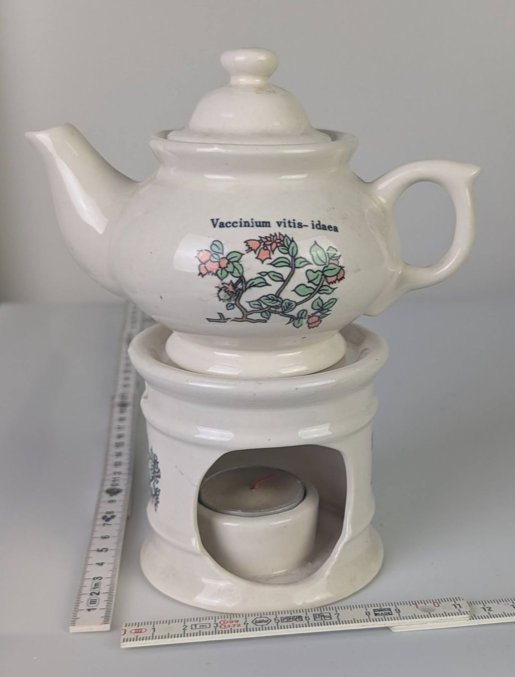 Teiere: Teekanne mit Stövchen, Keramik, Vintage, Romantisch! – Usato da Zürich venduto da 1.Simon