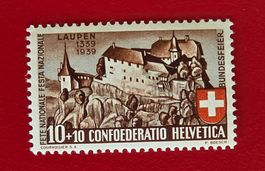 PRO PATRIA 2 600 JAHRE SCHLACHT LAUPEN 1939** POSTFRISCH