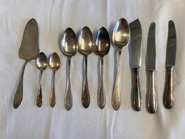 Besteck Set 11 Teile, Silber