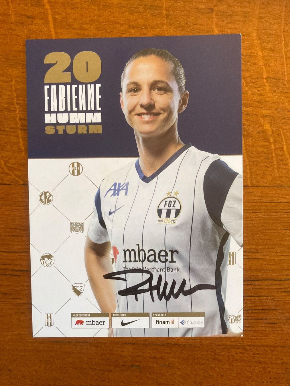 Autographes: Fabienne  Humm   /  orig. AK – Neuf (Voir description) à Lovens par Traktor69