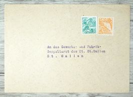 TR09 Enveloppe + Timbre Suisse 19xx
