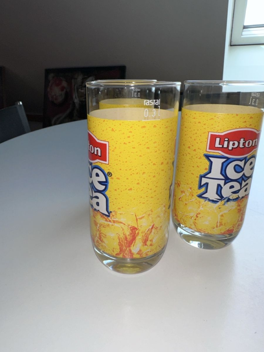 Lipton Bicchieri: 6x Verres Lipton Ice Tea – Nuovo (secondo la descrizione) da Gampelen venduto da theboywhoworks 1