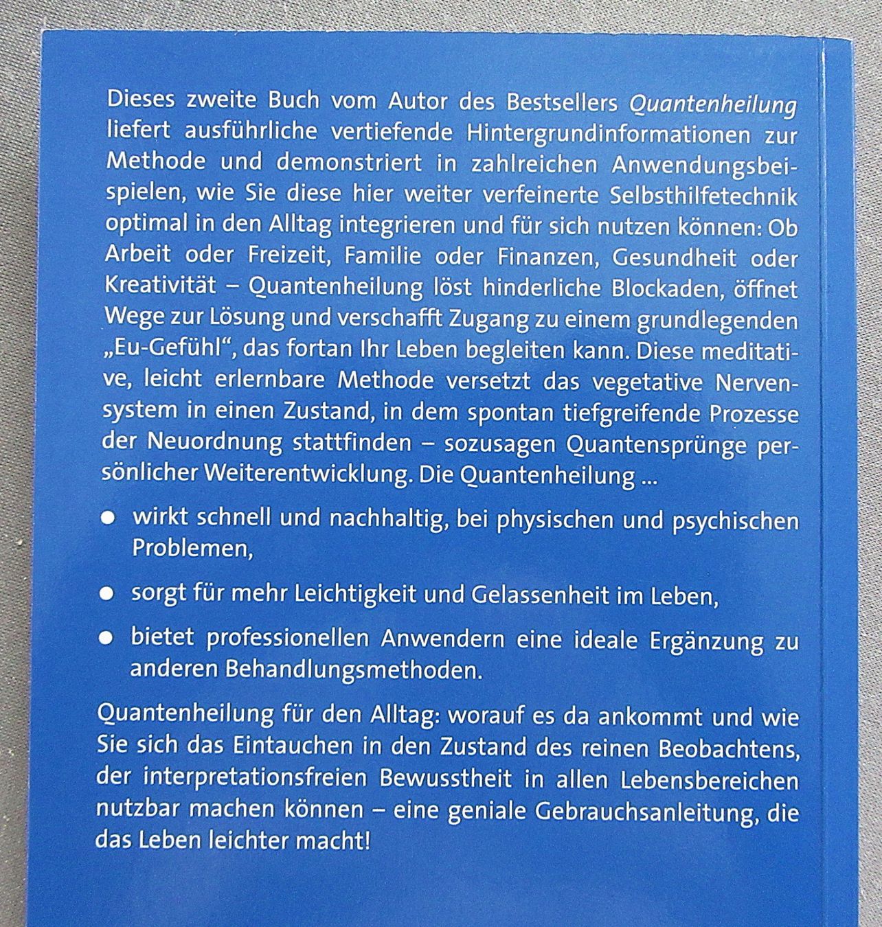 Livres: Quanten-Heilung erleben - Wie die Methode funktioniert – D'occasion à Auenstein par Padabimbim 1