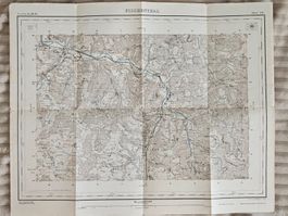 SWISSTOPO Karte FISCHENTHAL Steg Gibswil Hörnli 1921 rar