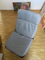 Loungesessel in Grau, drehbar