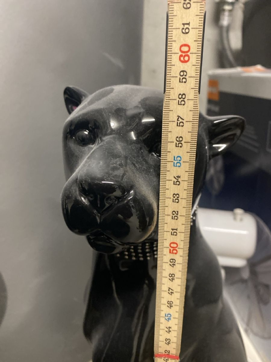 Sculture & Statue: Schwarzer Panther mit Strass – Usato da Wolfwil venduto da ISAsShop 1