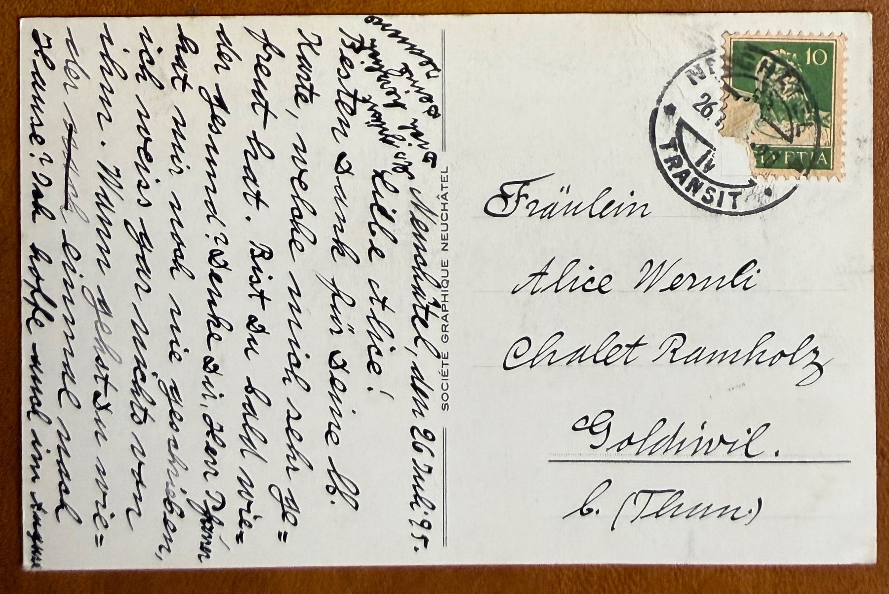 Cartoline postali: Neuchâtel - Voilier devant le Quai Ph. Godet 1925 – Usato da Lutry venduto da Ediego 1
