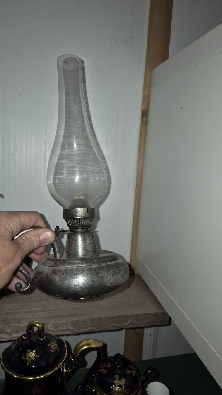 Lampade: Öllampe Glas antik  – Usato da Kölliken venduto da Upcycling-by-Mc-TAM 1