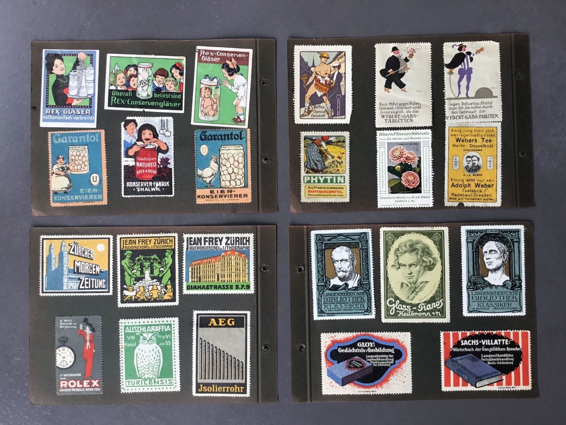 Tutti i francobolli: Reklamemarken / Werbemarken-Album antik – Usato da Eggersriet venduto da Wiese61 5
