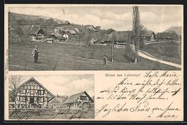Lohnstorf, Fachwerkhaus, Ortsansicht mit