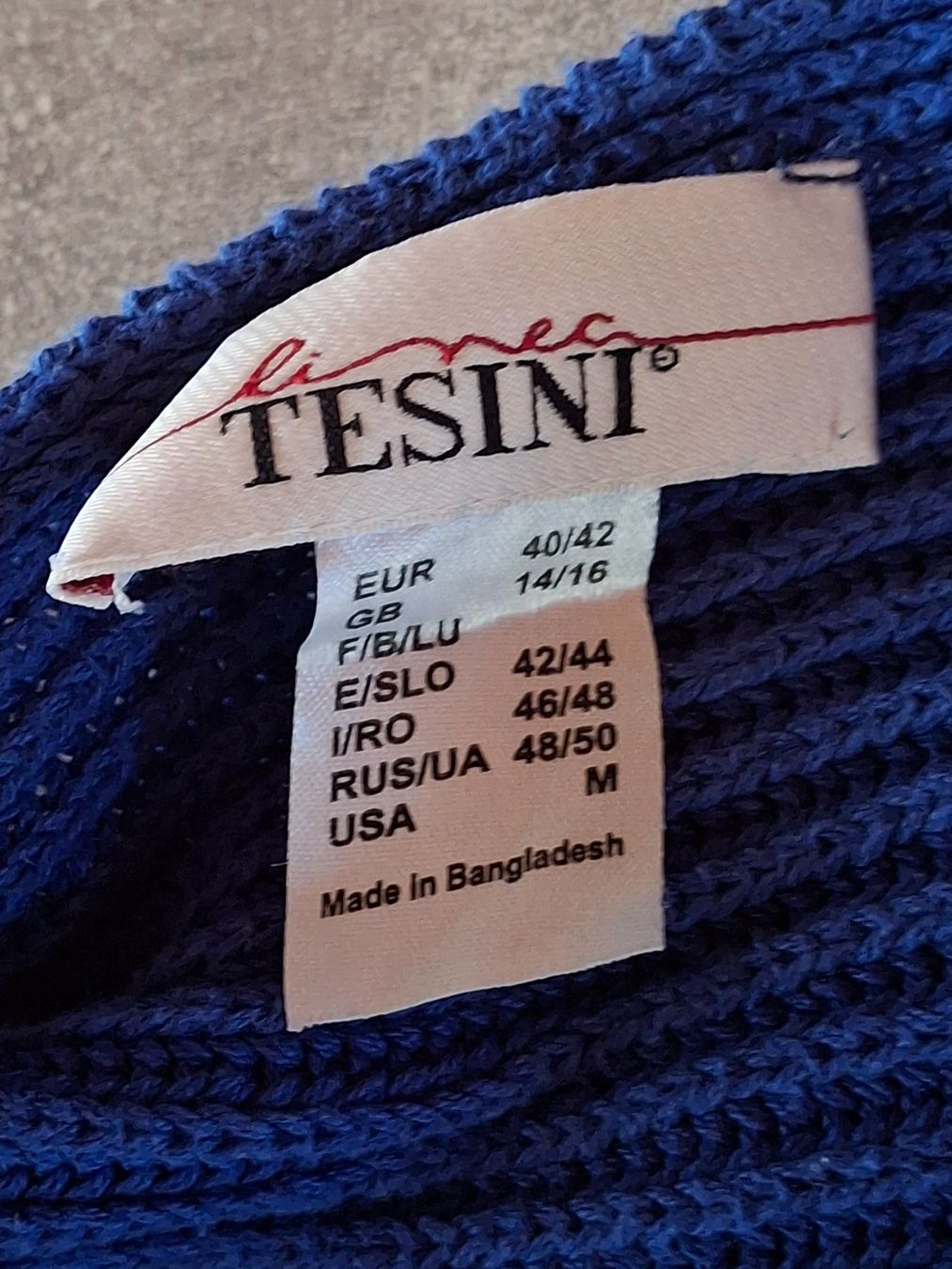 Gilets & Westen: Gilet 100% coton taille 40/42 marque Tesini – Gebraucht aus Villiers von san_jn5w 3