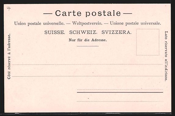 Ansichtskarten: Mondschein-Lithographie Lausanne, Tribun – Gebraucht aus Berlin von bartko-reher 1