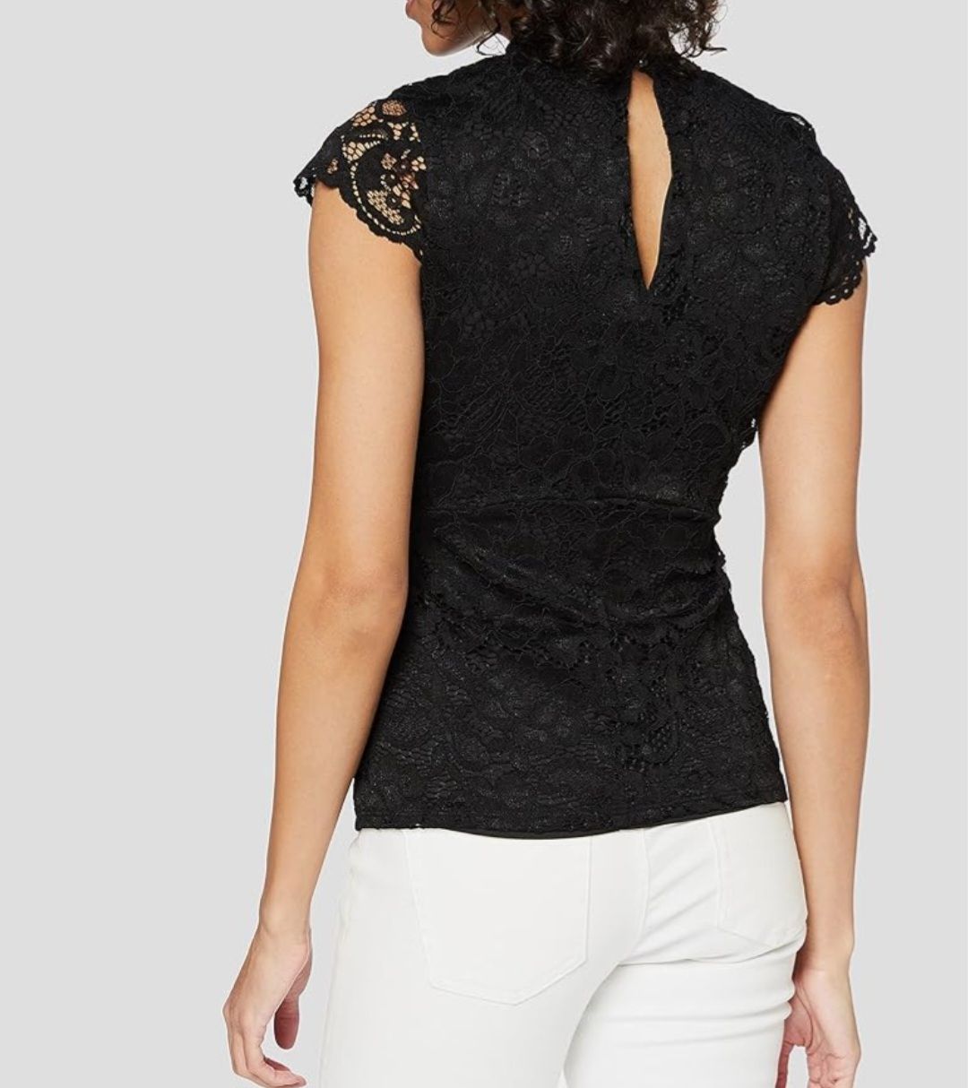 Morgan Top: Spitzen-T-Shirt schwarz Grösse M von Morgan – Nuovo (secondo la descrizione) da Zürich venduto da stefanella 4