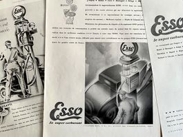 Esso - 3 Alte Werbungen / Anciennes publicités 1931