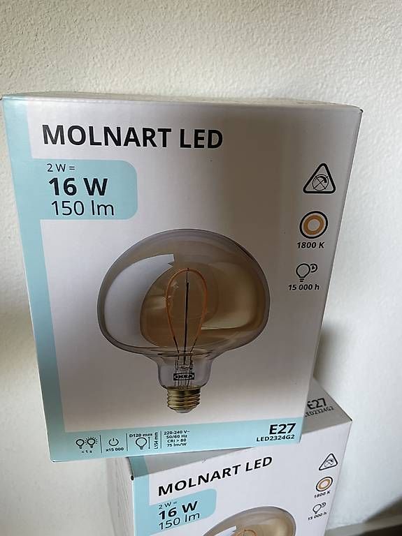 Lampade: 3x IKEA MOLNART LED Lampe E27 – Usato da St. Gallen venduto da mpo_5dlc