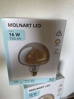 3x IKEA MOLNART LED Lampe E27