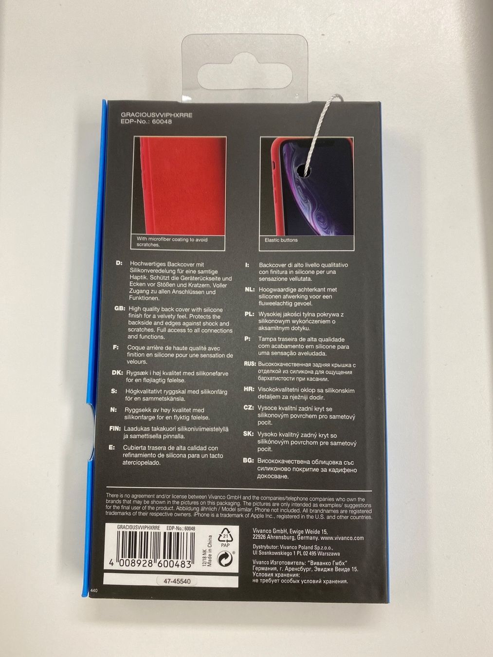 Cover & Protezioni schermo: IPhone XR Silicone Cover Rot Red – Nuovo e nell'imballaggio originale da Zürich venduto da Tavares2077 1