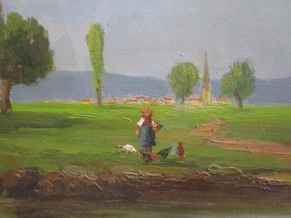 Tableaux: Oel auf Leinwand - sign. - Landschaft – D'occasion à Luzern par Horoskop1 7