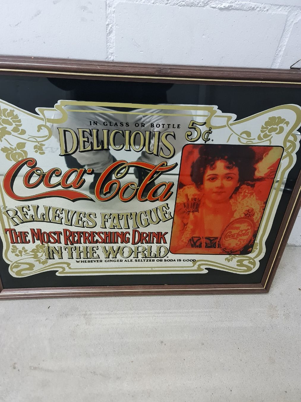 Foto & Immagini: Coca-Cola werbe glassbild – Usato da triengen venduto da fad_g29d 1