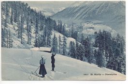 ST. MORITZ Oberalpina mit Skifahrer