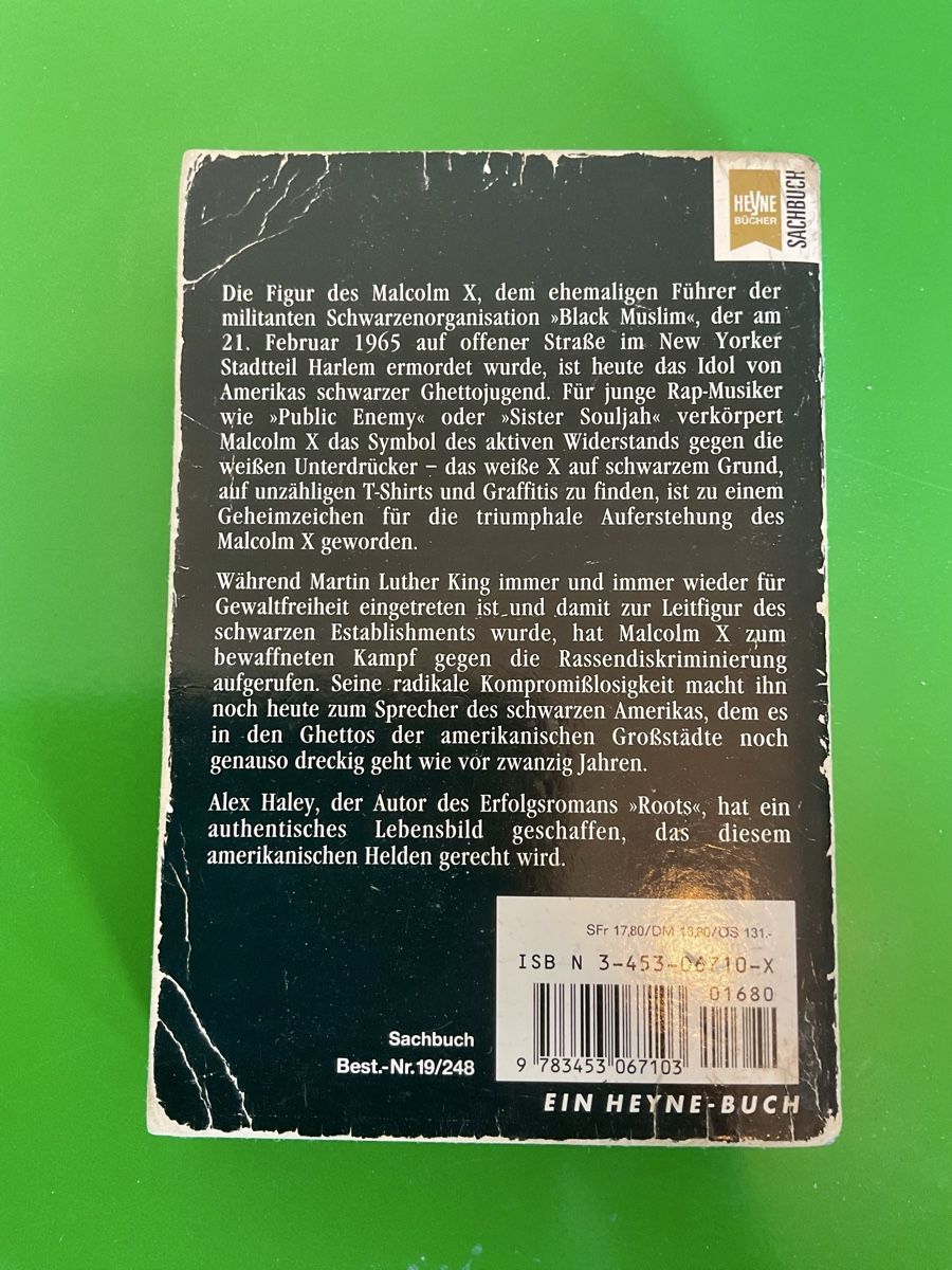 Libri: Malcolm X - Die Autobiografie! Klassiker – Usato da schlieren venduto da euphemismus_1 1