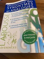 Larousse: Dictionnaire des Synonymes et Analogies