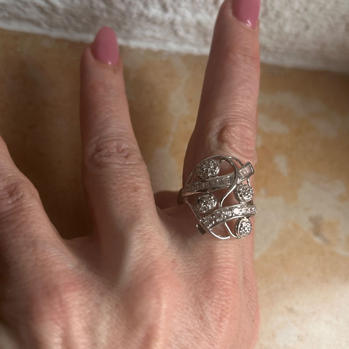 Ringe: WHITE Ring Zirkonia, WEDDING Grösse 57 – Gebraucht aus Laufen von Bellebellezza 3