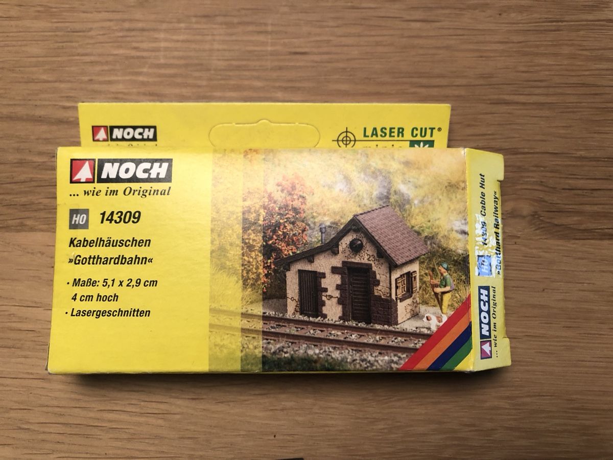 Noch Modellini di ferrovie: Noch H0 14309 Kabelhäuschen Gotthard – Nuovo (secondo la descrizione) da Urtenen-Schönbühl venduto da tulpenschein