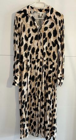 H&M Kleid im Leopardenmuster, Grösse XS, Top Zustand